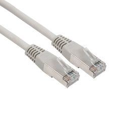 REXANT Патч-корд F/UTP, категория 6, RJ45-RJ45, экранированный, LSZH серый, 2 м