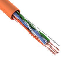 REXANT Кабель витая пара U/UTP, категория 5e, ZH нг(А)-HF, 4PR, 24AWG, внутренний, оранжевый, 305 м