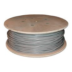 REXANT Кабель витая пара U/UTP, категория 5, PVC, 50PR, 24AWG, внутренний, серый, 305 м