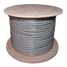 REXANT Кабель витая пара U/UTP, категория 5, PVC, 100PR, 24AWG, внутренний, серый, 305 м