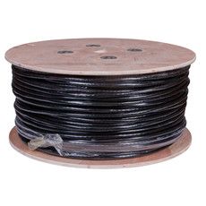 REXANT Кабель витая пара F/UTP, категория 5, PE, 25PR, 24AWG, внешний, черный, 305 м
