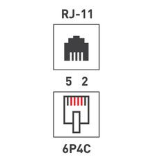 Rexant Телефонный двойник RJ-14(6P4C) (штекер - 2 гнезда)