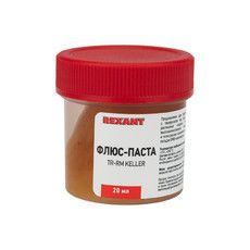 Флюс для пайки REXANT, паста TR-RM KELLER, 20 мл, банка, блистер