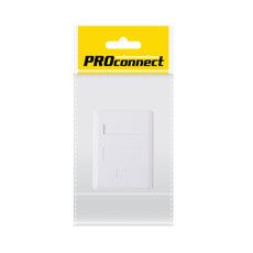 PROconnect Розетка компьютерная внешняя, 1-порт RJ-45 (8P8C), UTP неэкранированная, категория 5e, пакет, 1 шт.