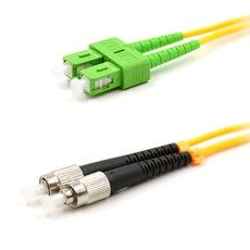Патч-корд оптический переходной (SM), 9/125 (OS2), SC/APC-FC/UPC, (Duplex), PVC, 5м