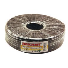 Кабель ККСВ-П+2х0,5 мм (бухта 100 м) черный REXANT