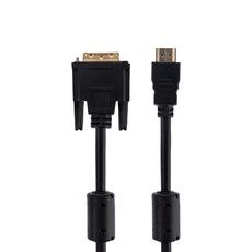 Шнур HDMI - DVI-D с фильтрами, длина 3 метра (GOLD) (PE пакет) REXANT