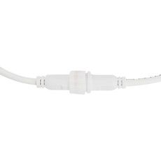 Соединительный кабель (2pin) герметичный (IP67) 2х1,0мм²  белый  REXANT