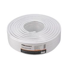 Кабель коаксиальный RG-6U, 75 Ом, CCS/Al/Al, 48%, белый, бухта 100 м PROconnect 