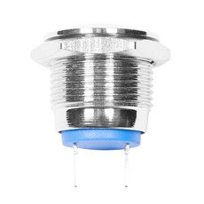 Индикатор металл Ø16 220В подсв/зеленая LED  REXANT
