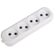 Колодка 4 гнезда без заземления REXANT