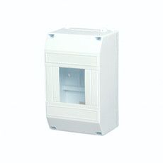Бокс пластиковый КМПн 1/4 IP20 белый в инд. пакете REXANT