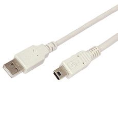 Кабель USB (шт. mini USB - шт. USB A) 0.2 метра, серый REXANT