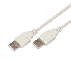 Кабель USB (шт. USB A - шт. USB A) 3 метра, серый REXANT