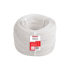 Провод ПГВА REXANT 1х0.50 мм², Cu, белый, бухта 500 м 