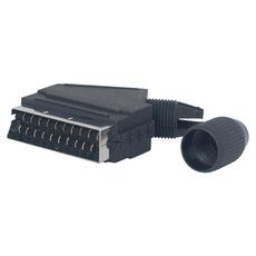 Разъем на кабель штекер SCART, пластик  REXANT