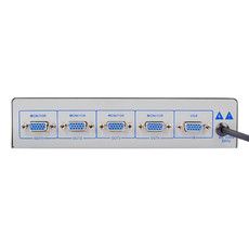 Делитель гнездо VGA на 4 гнезда VGA, 150 МГц, металл  REXANT