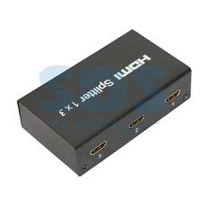 Делитель гнездо HDMI на 3 гнезда HDMI, металл  REXANT
