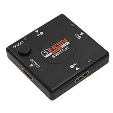 Переключатель гнездо HDMI на 3 гнезда HDMI, без питания, пластик  REXANT