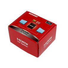 Делитель гнездо HDMI на 2 гнезда HDMI, металл  REXANT