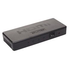 Делитель гнездо HDMI на 4 гнезда HDMI,  пластик  REXANT