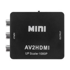 Конвертер 3 RCA на HDMI, пластик, черный  REXANT