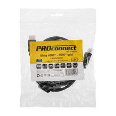 Кабель PROconnect HDMI - HDMI 1.4, 1.5м Gold