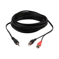 Шнур REXANT Стерео 3,5 мм - 2 RCA, 7 м (10 шт./уп.)