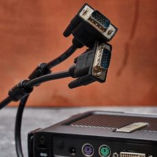Шнур VGA - VGA с ферритами, длина 1,8 метра, черный PROconnect