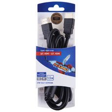 Шнур HDMI-HDMI REXANT, 1.5 м, Gold с ферритами