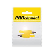Разъём аудио, RCA пайка, жёлтый, (2шт.) (пакет)  PROconnect