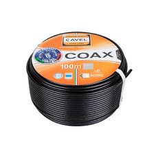 Кабель коаксиальный CAVEL SAT 703 B, Cu/Al/CuSn, 75%, 75 Ом, бухта 100 м, черный