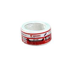 Кабель коаксиальный REXANT SAT 703B, 75 Ом, Cu/Al/Cu, 75%, бухта 10 м, белый