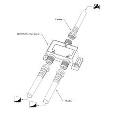 ДЕЛИТЕЛЬ  (FD-2515) ТВ  х 2 под F разъём 2500 СПУТНИК   PROCONNECT