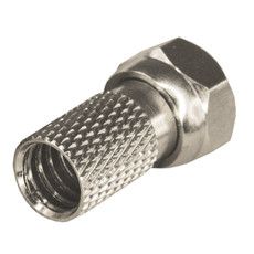 Разъем антенный на кабель, штекер F для кабеля SAT (с резиновым уплотнителем), (5шт.) (пакет)  PROconnect
