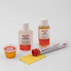 Набор К5 для пайки REXANT универсальный (припой, губка, канифоль, флюс СКФ, флюс ОК)