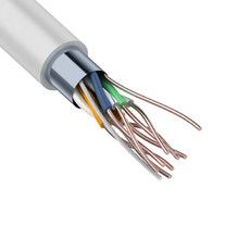 REXANT Кабель витая пара F/UTP, категория 6, ZH нг(А)-HF, 4PR, 23AWG, внутренний, серый, 305м