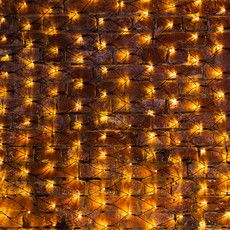 Гирлянда светодиодная Сеть 2х1,5м 288 LED ТЕПЛЫЙ БЕЛЫЙ черный ПВХ IP65 свечение с динамикой блок в комплекте NEON-NIGHT 