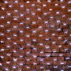 Гирлянда светодиодная Сеть 2x1,5м 288 LED БЕЛЫЙ черный каучук IP67 постоянное свечение 230В блок в комплекте NEON-NIGHT 