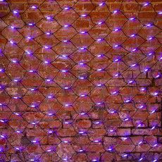 Гирлянда светодиодная Сеть 2x3м 432 LED БЕЛЫЙ/СИНИЙ черный каучук IP67 постоянное свечение 230В блок в комплекте NEON-NIGHT 