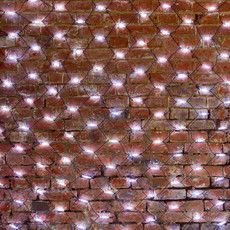 Гирлянда светодиодная Сеть 2x3м 432 LED БЕЛЫЙ черный каучук IP67 постоянное свечение 230В блок в комплекте NEON-NIGHT 