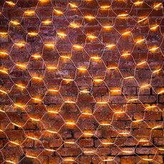 Гирлянда светодиодная Сеть 2x3м 432 LED ТЕПЛЫЙ БЕЛЫЙ белый каучук IP67 постоянное свечение 230В блок в комплекте NEON-NIGHT 
