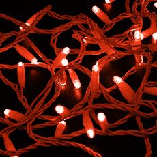 Гирлянда светодиодная Нить 10м 100 LED КРАСНЫЙ белый ПВХ IP65 постоянное свечение 230В соединяется нужен блок 303-500-1 NEON-NIGHT