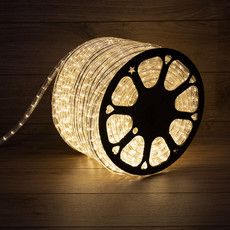 Дюралайт LED двухжильный 230В 13мм 24LED/м ТЕПЛЫЙ БЕЛЫЙ эффект мерцания модуль 2м Эконом