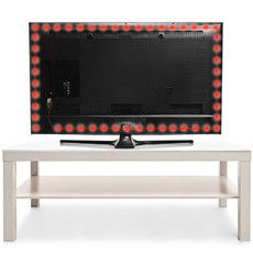 LED лента 1м с USB коннектором 5 В, 8 мм, IP65, SMD 2835, 60 LED/m, цвет свечения красный LAMPER