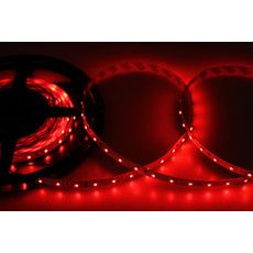 LED лента 5м открытая, 8 мм, IP23, SMD 2835, 60 LED/m, 12 V, цвет свечения красный LAMPER