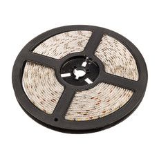 LED лента 24 В, 8 мм, IP65, SMD 2835, 120 LED/m, цвет свечения теплый белый (3000 К) 