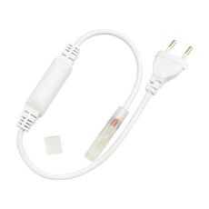 LED лента 220 В, 10х7 мм, IP67, SMD 2835, 60 LED/m, цвет свечения желтый, бухта 100 м