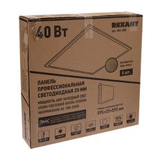 Панель профессиональная светодиодная REXANT 25 мм ОПАЛ 40 Вт 165-265 В IP20 4100 Лм 6500 K холодный свет