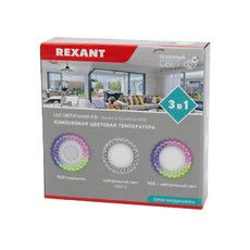 Светильник светодиодный встраиваемый REXANT Aurora&Sunset Ice RGB с изменяемой цветовой температурой и регулируемой мощностью 4W+RGB 4000 К LED